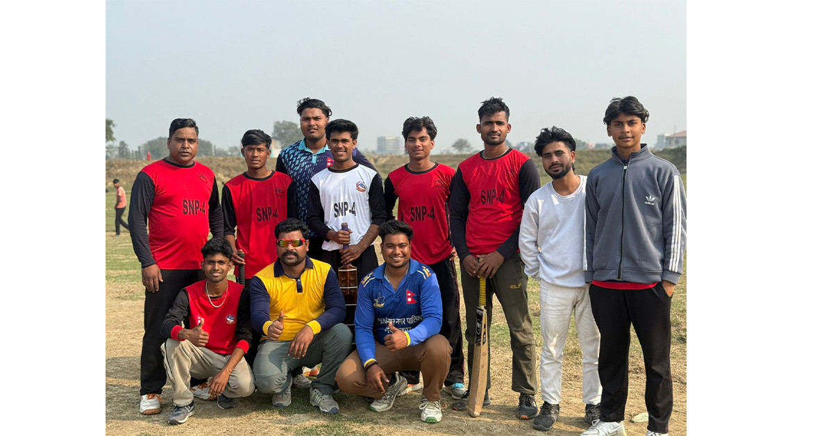 बनगाईमा टी–१० क्रिकेट प्रतियोगिता सुरु, पहिलो खेलमा सिद्धार्थनगर–४ विजयी