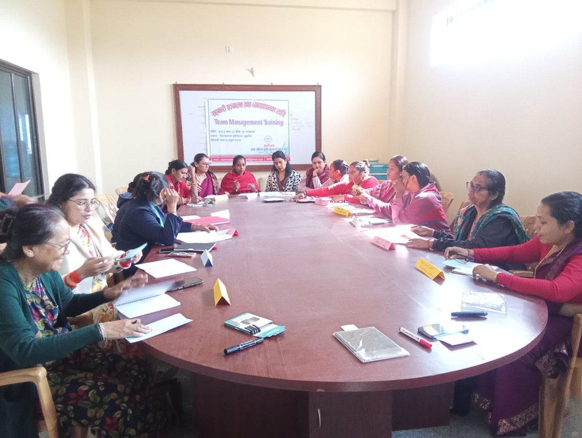 सहकारी सञ्चालन तथा व्यवस्थापनका लागि तालिम