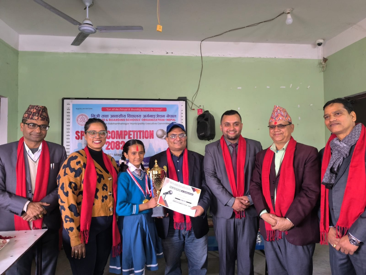 प्याब्सन सिद्धार्थनगरद्वारा वक्तृत्वकला प्रतियोगिता, सन शाइनकी गौतम प्रथम