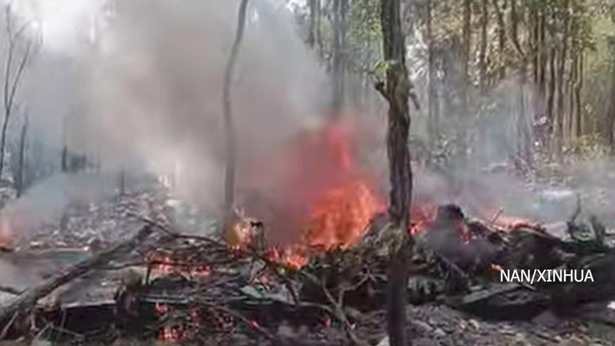 थाइल्याण्डको चियाङ माईमा सैन्य विमान दुर्घटनाः दुई जनाको मृत्यु