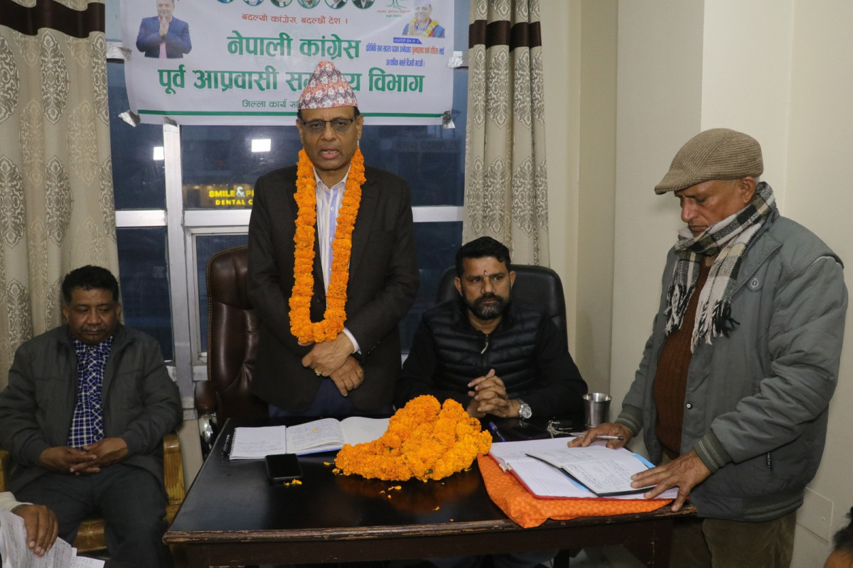 काँग्रेस उम्मेद्वार चुन्नलाई पूर्व आप्रवासीको साथ