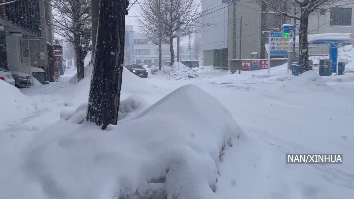 जापानमा  भारी हिमपातको चेतावनी, हालसम्म ४२ जनाको मृत्यु