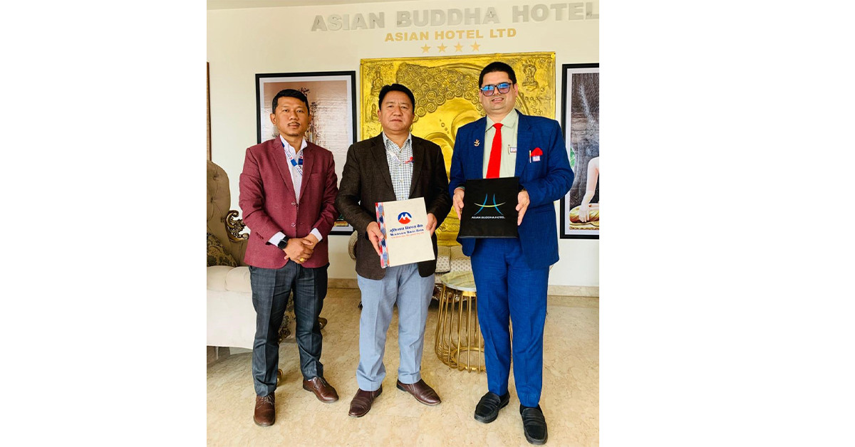 मुक्तिनाथ बैंकका ग्राहकलाई एशियन बुद्ध होटलमा छुट