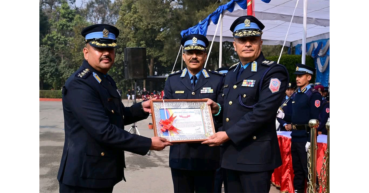 लुम्बिनी प्रदेश प्रहरी तालिम केन्द्र उत्कृष्ट घोषित