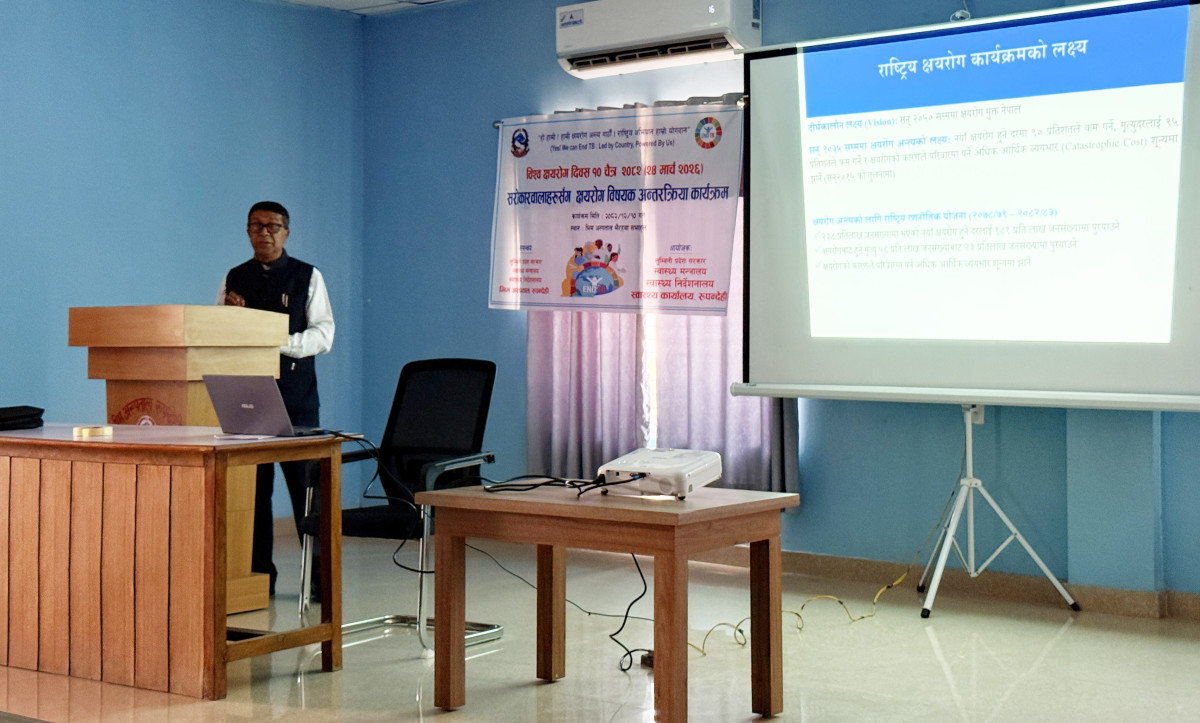 रुपन्देहीमा क्षयरोग नियन्त्रण चुनौतीपूर्ण, सचेतना अभावले जोखिम बढ्दो