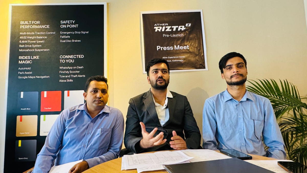 एथर ईभी स्कुटर ९९९ मै बुक गर्न सकिने, १३ गते देशभर सार्वजजिक गरदै