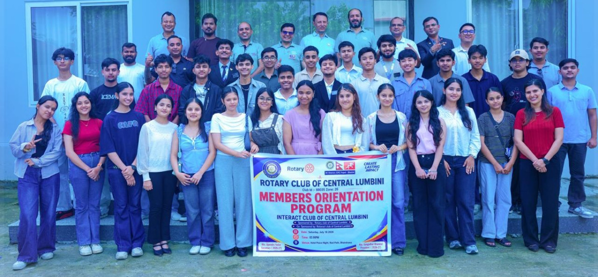 इन्टर्याक्ट क्लब अफ सेन्ट्रल लुम्बिनी गठन, चार्टर सदस्यहरूलाई अभिमुखीकरण
