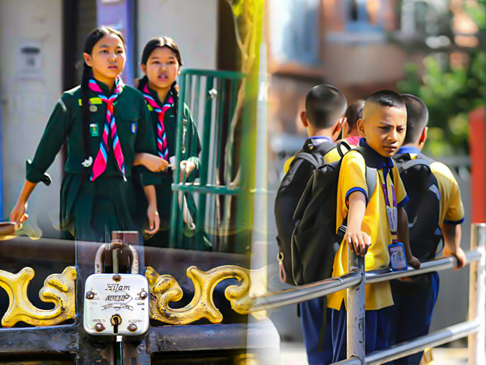 हड्ताल अवज्ञा तोडेर स्कुल खोलेको भन्दै क्रान्तिकारीले स्कुलको गाडी नै फुटाए, विद्यार्थीलाई धमाधम घर फर्काईदै