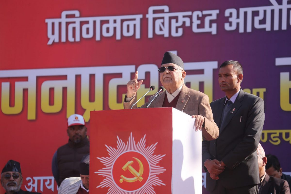 एमाले अध्यक्ष ओलीद्धारा सरकारलाई चेतावनी,एमालेलाई उत्तेजित नबनाउन आग्रह