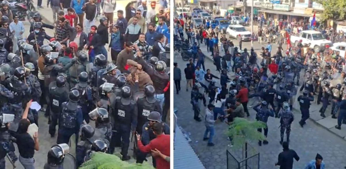 महेश बस्नेतको विरोध गरेको भन्दै धनगढीमा जेन जीहरु माथि एमालेको आक्रमण