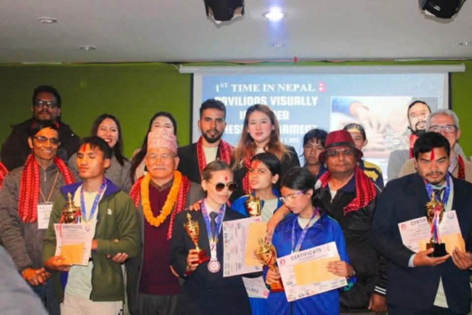 सन्देश स्याङ्वो पहिलो दृष्टिविहिन चेस च्याम्पियन