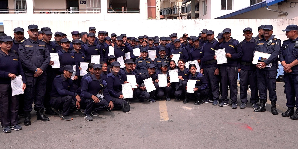ललितपुरमा निर्वाचन प्रहरीको बिदाई, योगदानको सराहना
