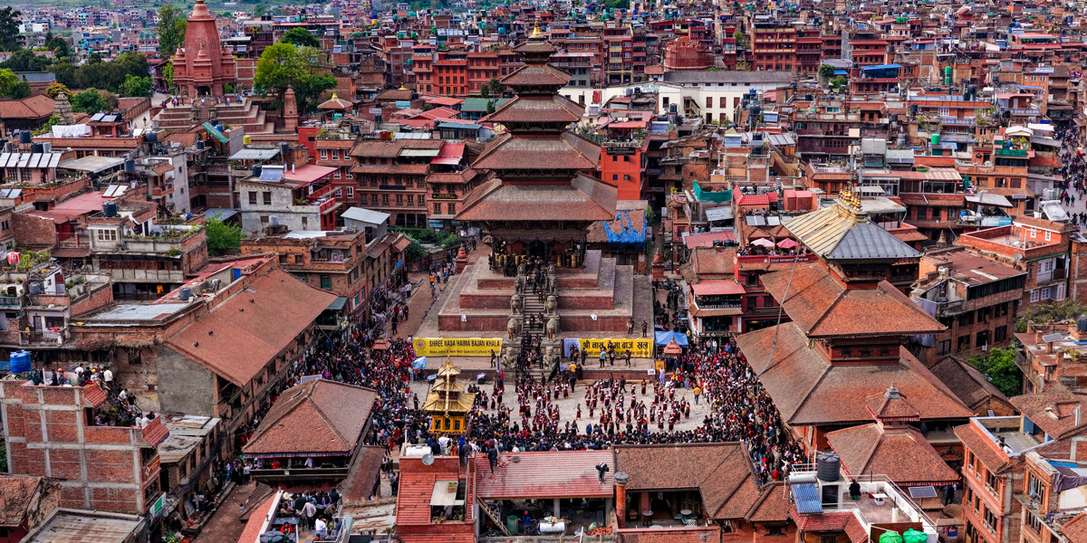 भक्तपुरमा बिस्का जात्रा सुरु, नौ दिन शहर उत्सवमय