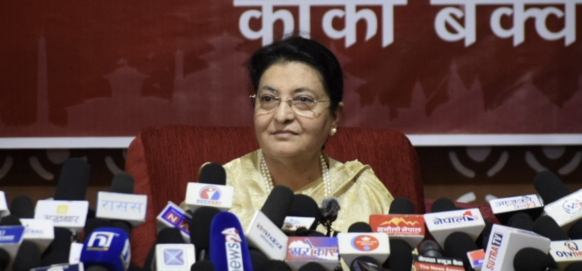 पूर्वराष्ट्रपति विद्या भण्डारी भन्छिनःम एमाले हुँ,मेरो सदस्यता होल्डमा छ
