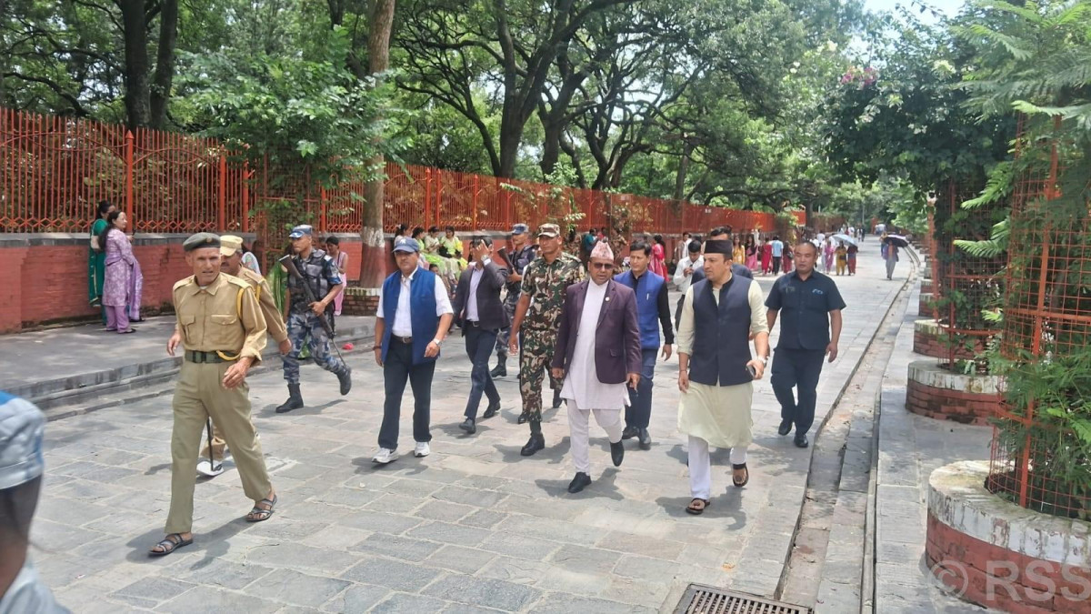 संस्कृतिमन्त्री पाण्डेद्वारा पशुपति क्षेत्रको अनुगमन