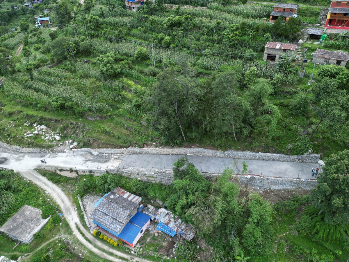 म्याग्दीका तीस ग्रामीण सडकको स्तरोन्नति