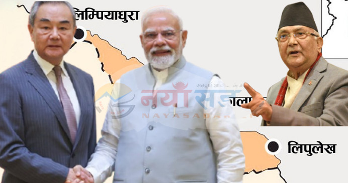 लिपुलेकमार्ग व्यापार सम्झौतामाथि असहमति : नेपालले  पठायो भारत र चीनलाई कूटनीतिक नोट