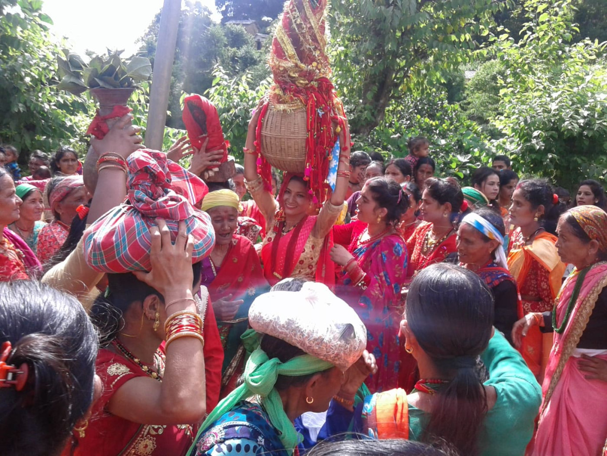 गौरापर्वको आज तेस्रो दिन, आज गौरादेवीलाई घरघरमा भित्र्याइँदै