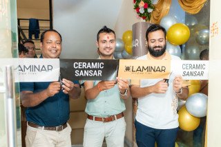ललितपुरको कुपण्डोलमा लेमिनार टायल्सको नयाँ डिलर शोरूम उद्घाटन