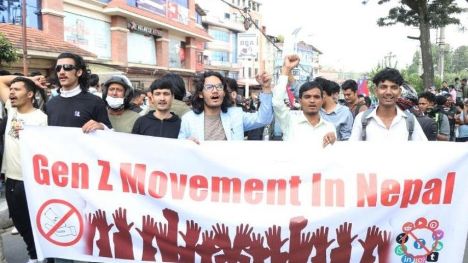 देशभर जेनजी पुस्ताद्वारा सोमबार सरकार विरुद्ध  प्रदर्शन