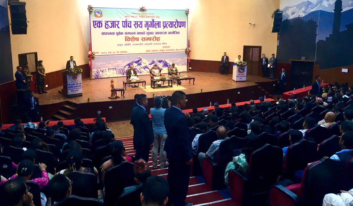 राष्ट्रपति पौडेलको प्रमुख आतिथ्यमा  एक हजार पाँच सय मृगौलाको सफल प्रत्यारोपणमा आयोजित कार्यक्रम सम्पन्न