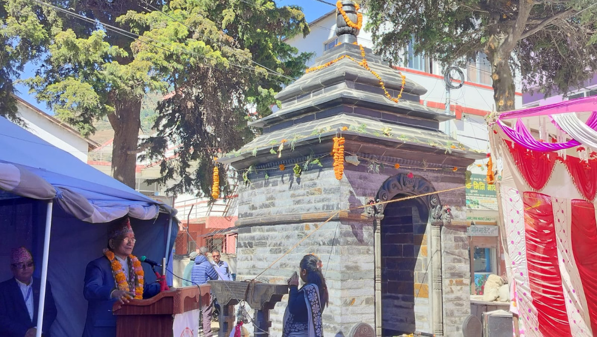 ललितपुर महानगरपालिकाद्वारा जुम्लाको चन्दननाथमा गणेश मन्दिर निर्माण