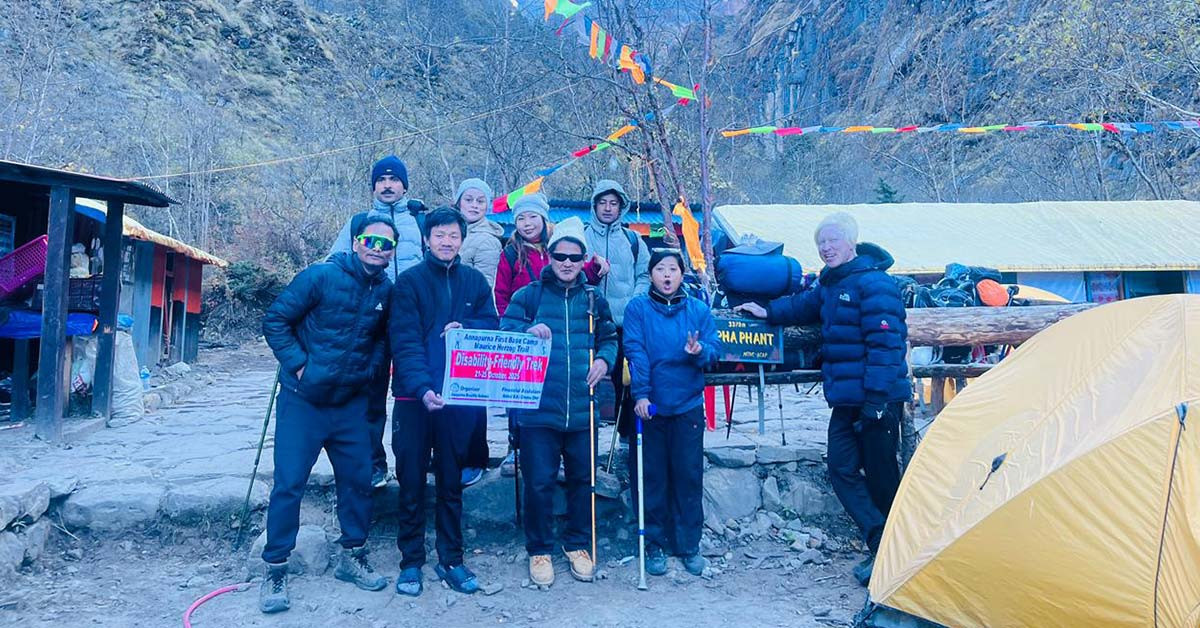 अन्नपूर्ण आधार शिविरमा पदयात्रा रोकियो : पर्यटकलाई नारच्याङ र भुरुङ्ग तातोपानीमा ल्याइयो