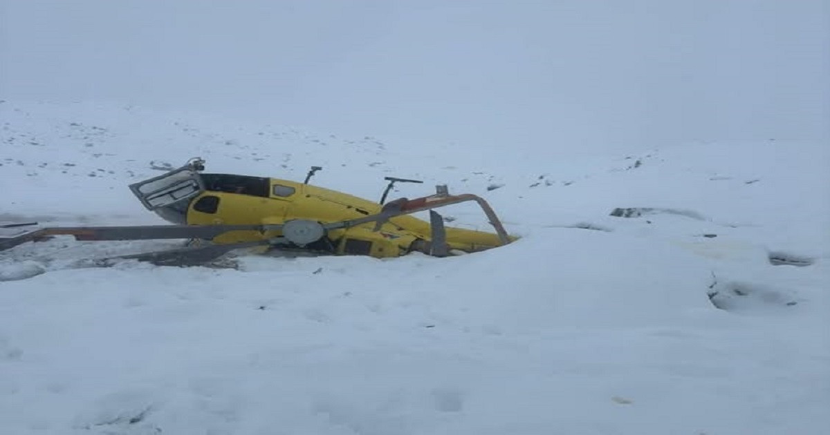 सोलुखुम्बुको लुबुचेमा हेलिकप्टर दुर्घटना ,मानवीय क्षति भएन