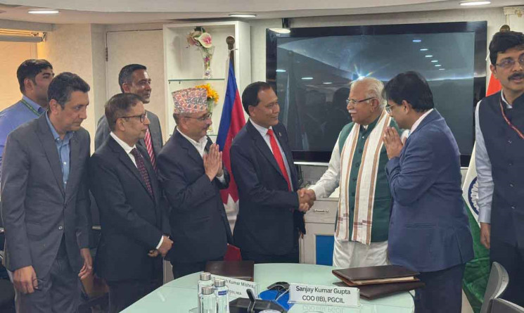 नेपाल–भारतबीच दुई नयाँ ४०० केभी अन्तरदेशीय प्रसारण लाइन निर्माणका लागि सम्झौता