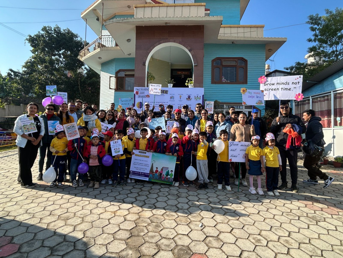 किड्जी प्रि–स्कुलको भैँसेपाटीमा वाकाथन कार्यक्रम सम्पन्न