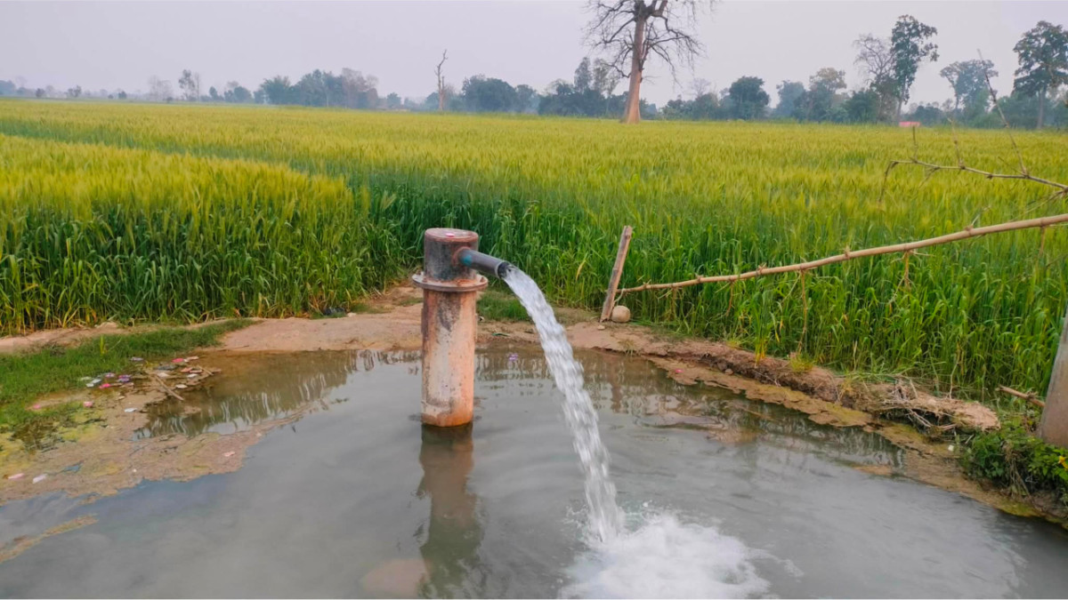 सिँचाइ समस्या समाधान गर्न बोरिङ जडान