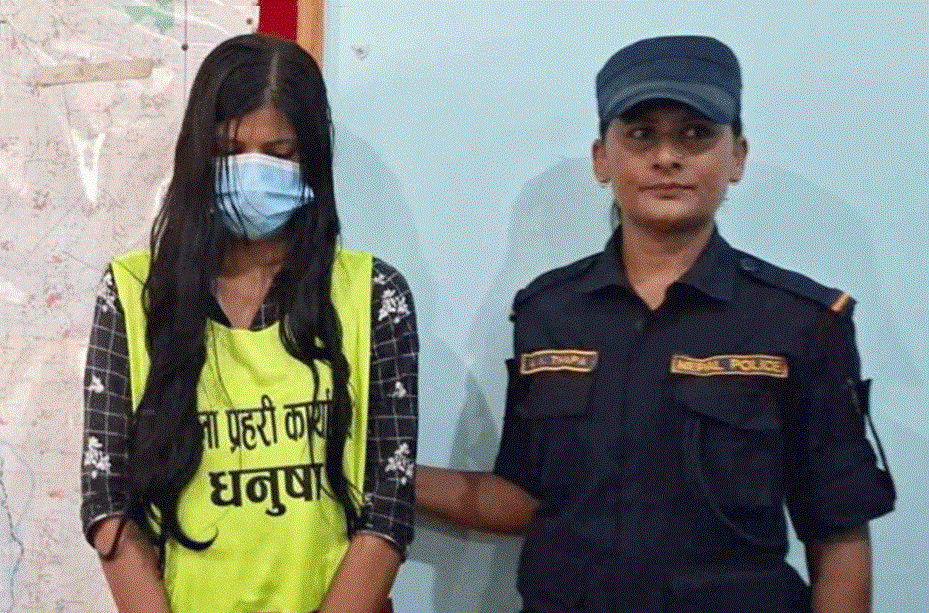 हत्या आरोपमा पक्राउ परेकी युवती सार्वजनिक