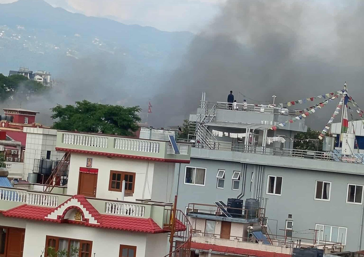 राष्ट्रपति कार्यालयमा आगजनी