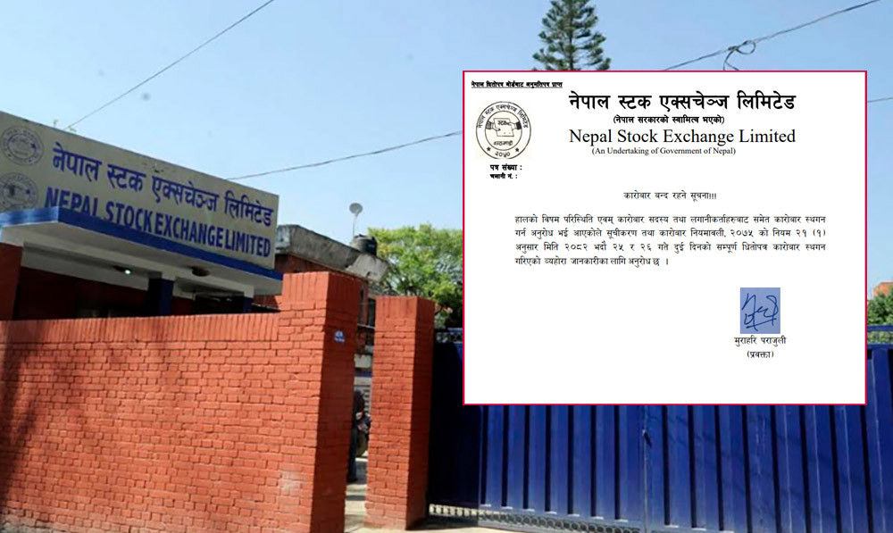 आज र भोलि शेयर कारोबार बन्द